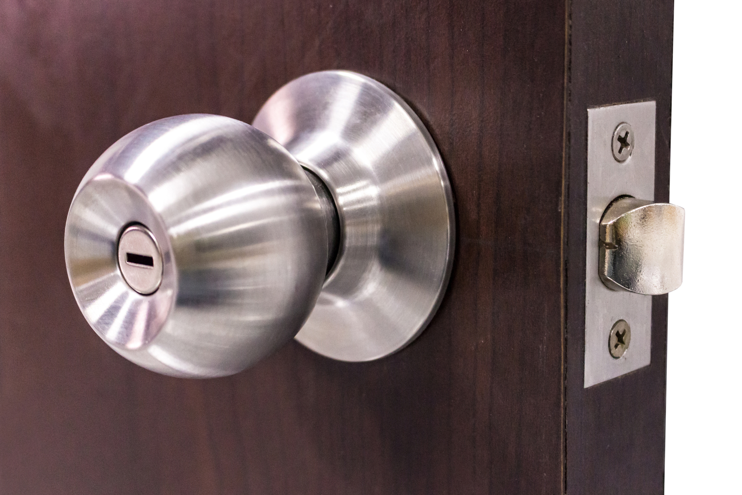 Modern door knob.