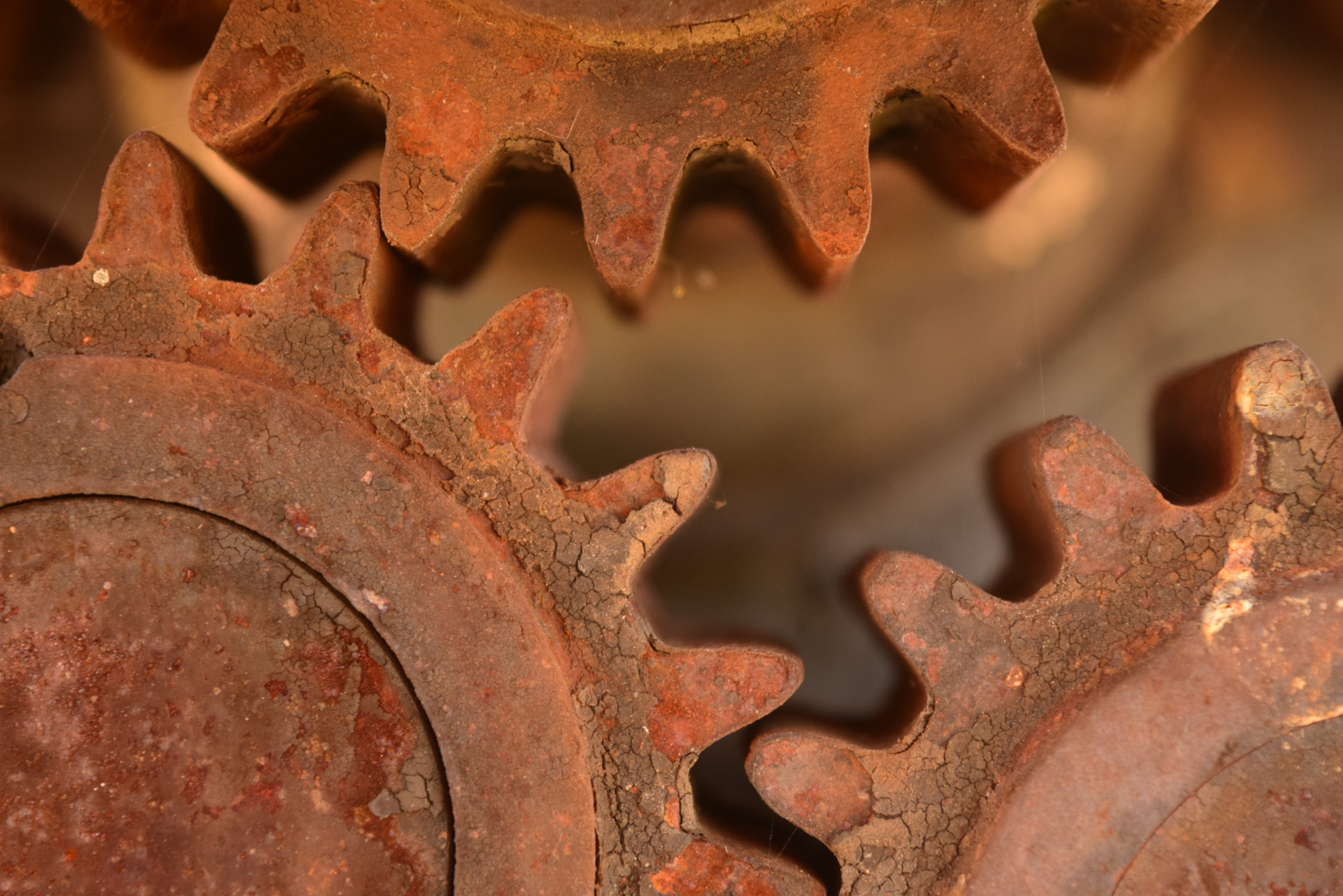 Rusty gears.