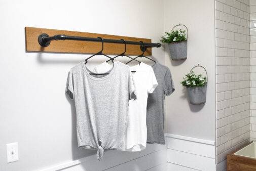 diy Minimalist Metal Pipe Coat Rack