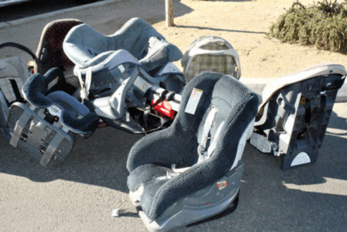 Old child car seats.