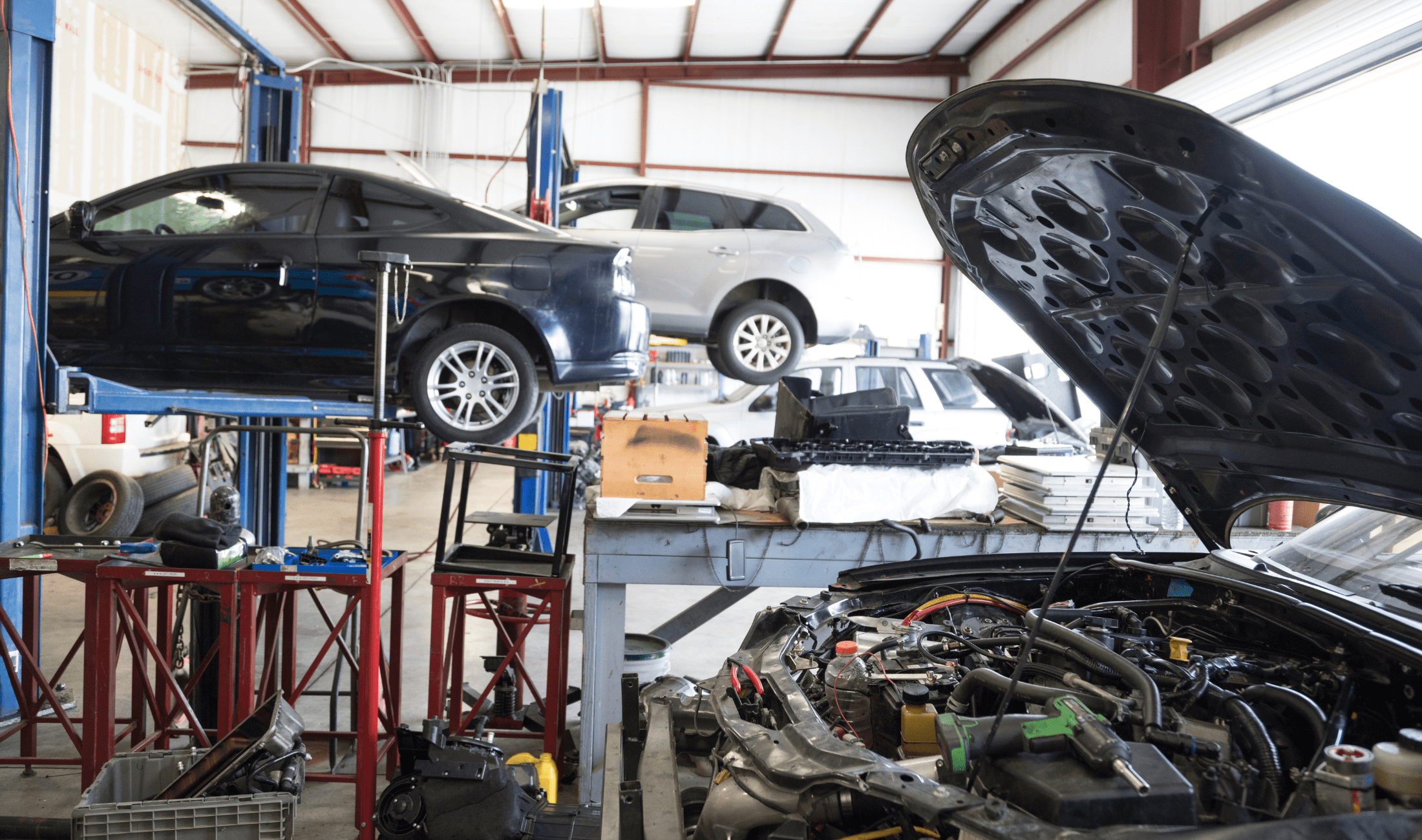An auto shop.