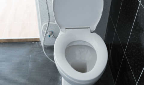 A toilet.