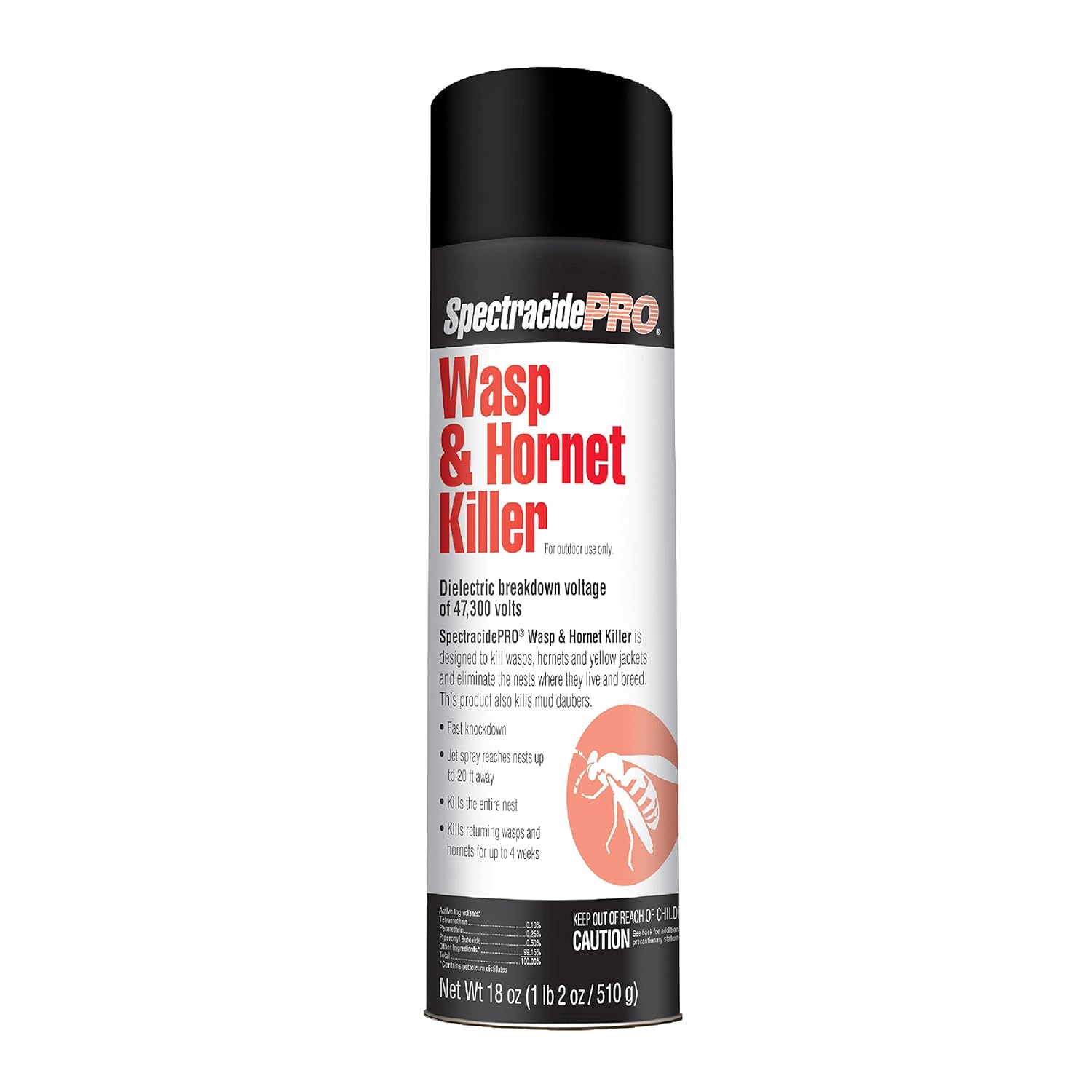 A bottle of Spectracide Pro Wasp & Hornet Killer. 
