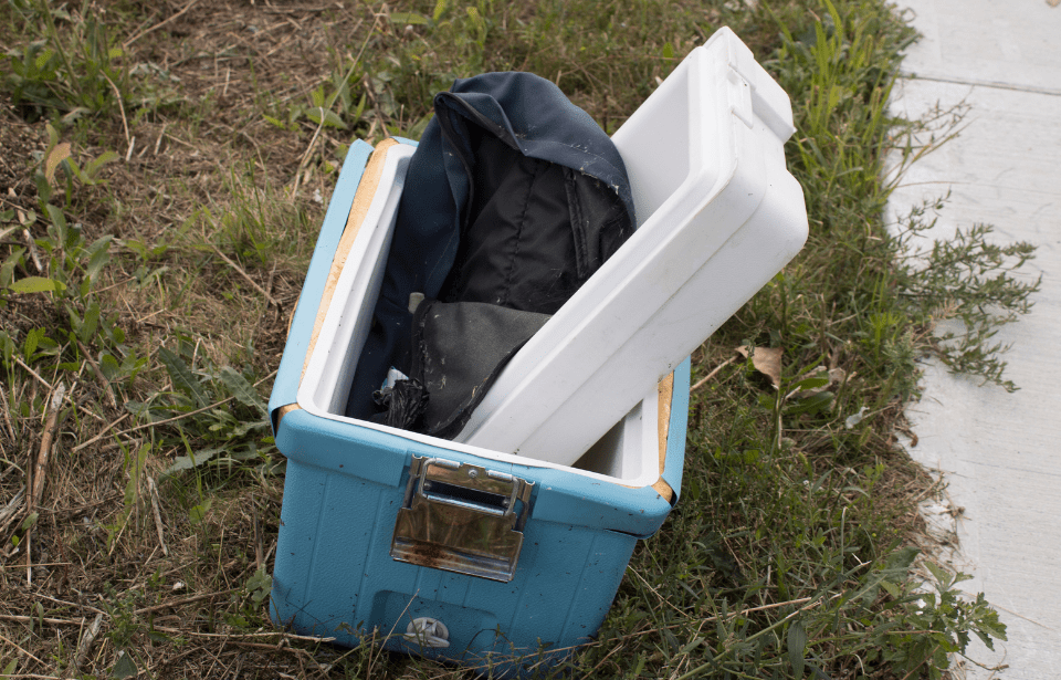 Broken cooler.