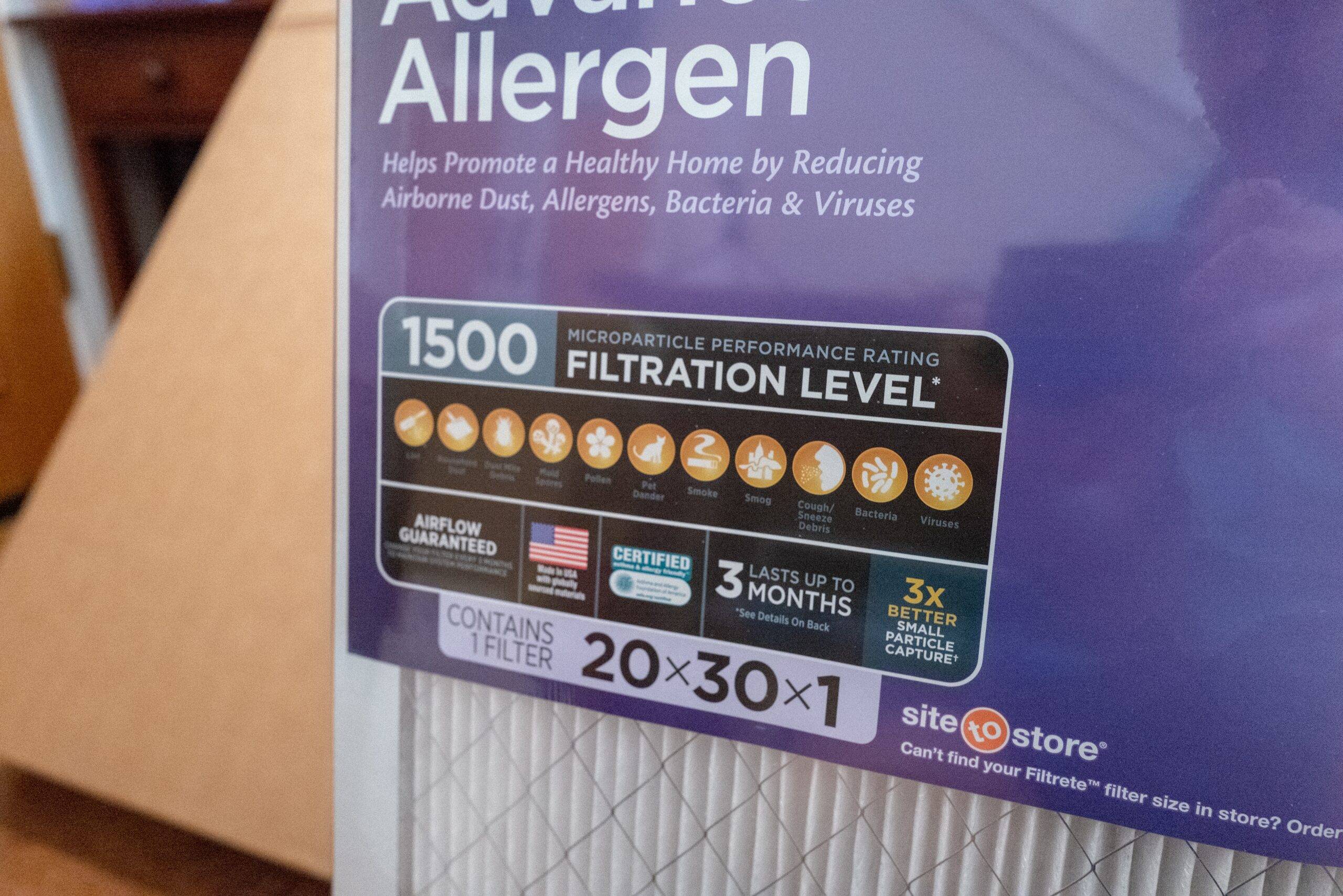 HVAC and furnace filter.